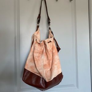 Nardelli peach hobo bag